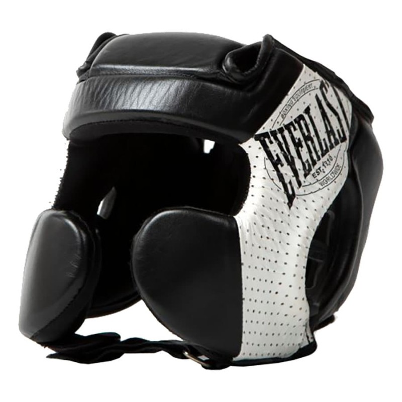 Casque de boxe Everlast 1910 noir/blanc