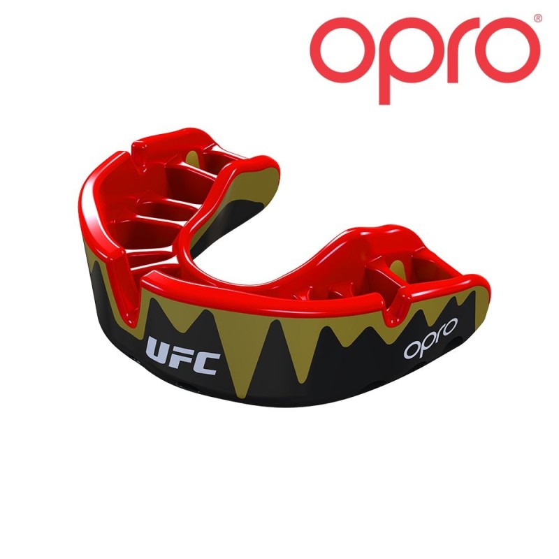 OPRO PLATINUM BLACK METAL/RED